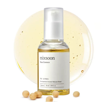 Korean Skin Care Mixsoon Glow Bean Essence,Hydrating Exfoliating Hyaluronic Acid Serum Facial Moisturizing Barrier Serum 50ml