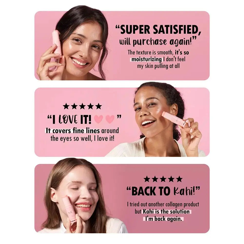 [KAHI] Korean Bounce Moisturizing Wrinkle Bounce Multi Balm Stick Facial Collagen Cream Korean Cosmetics