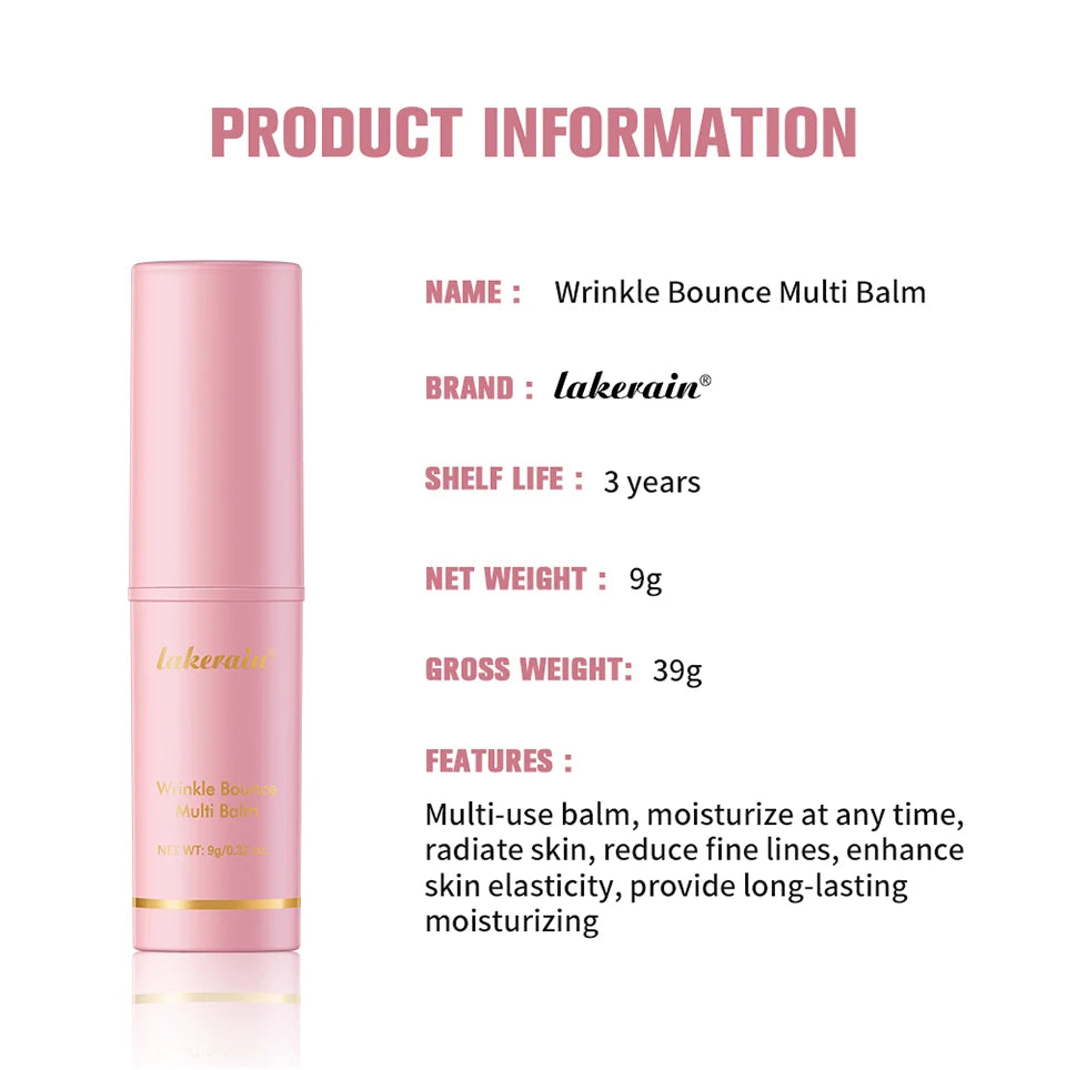 Korean Pink Hydrating Stick Extract Deep Hydrating Facial Skin Multi-functional Pink Balm Stick Skin Care Makeup Base Products