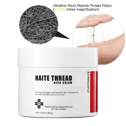 Korean Cosmetics 100ml Naite Thread Neck Cream 5% Adenosine Solution Hydrolyzed Collagen Peptides Facial Neck Falten Skin Cream