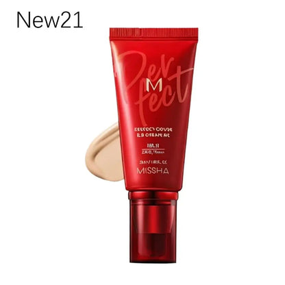 50ml Korean Cosmetic BB Liquid Foundation Concealer Cream Facial Makeup Skin-Nourishing Waterproof Oil Control Long-lasting