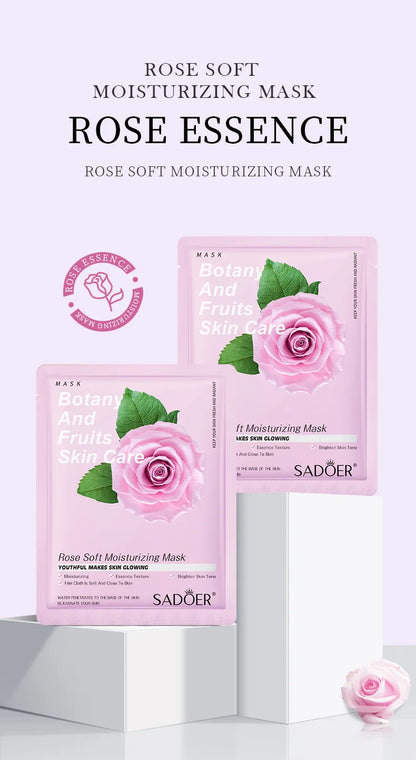 8pcs Natural Plant Face Mask Beauty Skincare Facial Masks Moisturizing Firming Hydrating Facial Mask Face Care Korean Cosmetics