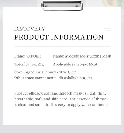 8pcs Natural Plant Face Mask Beauty Skincare Facial Masks Moisturizing Firming Hydrating Facial Mask Face Care Korean Cosmetics