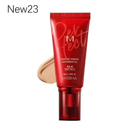 50ml Korean Cosmetic BB Liquid Foundation Concealer Cream Facial Makeup Skin-Nourishing Waterproof Oil Control Long-lasting
