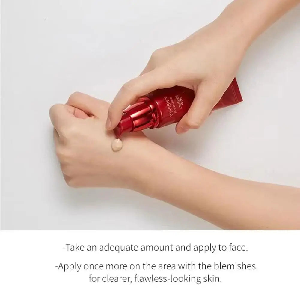 50ml Korean Cosmetic BB Liquid Foundation Concealer Cream Facial Makeup Skin-Nourishing Waterproof Oil Control Long-lasting