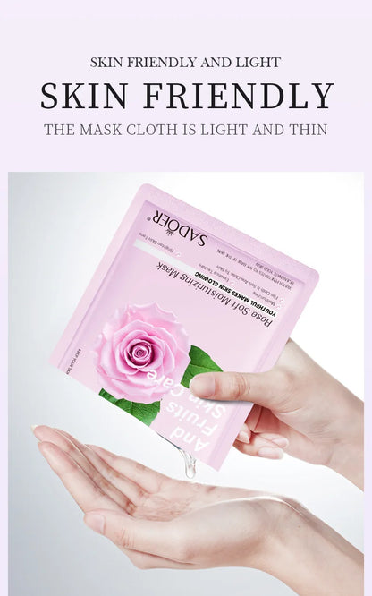 8pcs Natural Plant Face Mask Beauty Skincare Facial Masks Moisturizing Firming Hydrating Facial Mask Face Care Korean Cosmetics