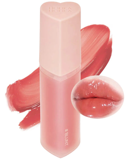 HOLIKA HOLIKA Heart Crush Bare Glaze Tint - K-Beauty Girlish & Juicy Color Lip Tint with Moisture Essence Long-Lasting Moisture & High Shine 0.1 fl.oz. (04 BLUNT)